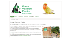 Desktop Screenshot of cramarvets.co.uk